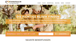 Desktop Screenshot of krankenhaus.de